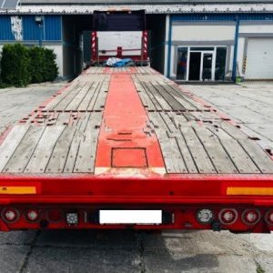 foto 28m/40t lade teleskop ADR 3achsen Tieflader Sattelauflieger Bodex