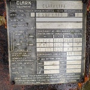 foto stapler lade 8.2t diesel Clark C500