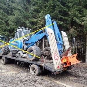 foto 18t Tieflader anhänger Traktor korbe ca 7.5m (2023 neue Reifen, Ele, Einspritzdüsen)