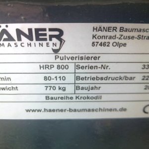 foto NEUER Abbruchzange Häner HRP 800