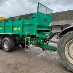 foto agro 14m3 Mist streuer +Anhänger traktor 16.75t kompost