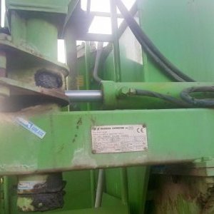 foto agro 10.5m3 bio brecher mischer auflieger+kran komposter