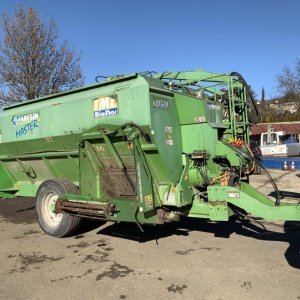 foto agro 10.5m3 bio brecher mischer auflieger+kran komposter